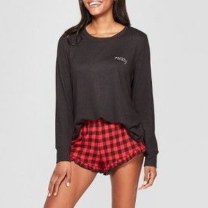 NWOT Xhilaration Red and black PJ Shorts